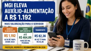 MGI eleva auxílio-alimentação a R$ 1.192&hellip;