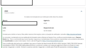 Consulta da restituição do IR 2026:&hellip;