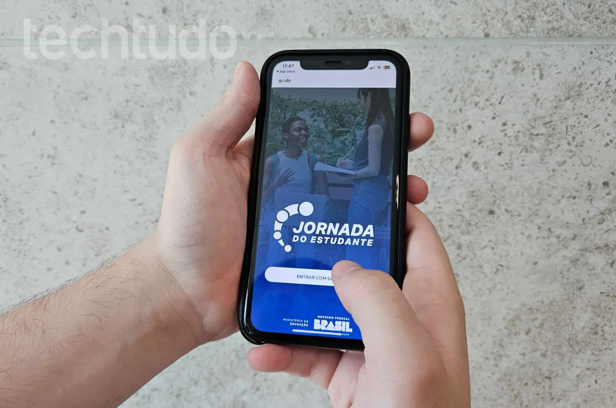 App Jornada do Estudante no celular