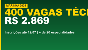 Marinha: 400 vagas técnicas; inscrições até&hellip;