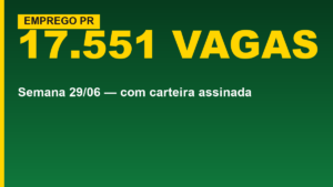 SINE PR: 17.551 vagas com carteira&hellip;