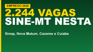 Sine-MT abre 2.244 vagas de emprego&hellip;