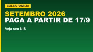 Bolsa Família: setembro paga a partir&hellip;