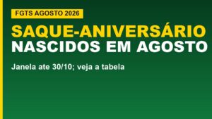 FGTS libera saque-aniversário para nascidos em&hellip;