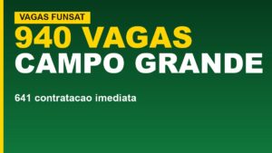Sine Campo Grande tem 940 vagas&hellip;